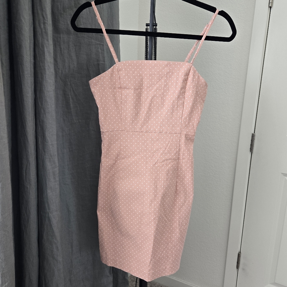 Fotever 21 Cute Pink Polka Dot Mini Dress Size S NWT